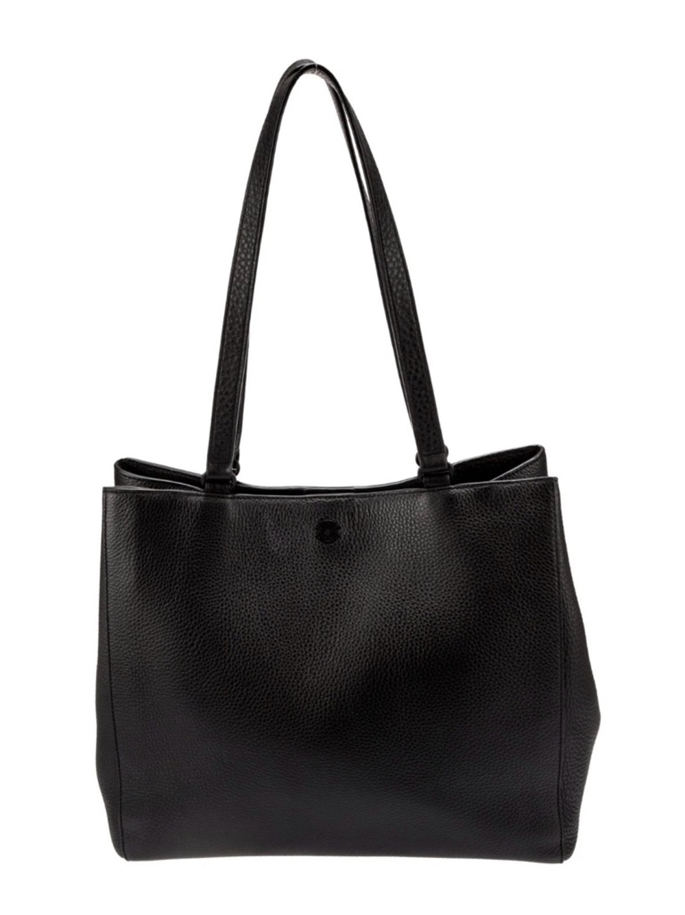 Dagne Dover Medium Allyn Leather Tote Classic Black Leather Tote Bag
